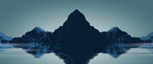 04101 minimalmountains 3440x1440