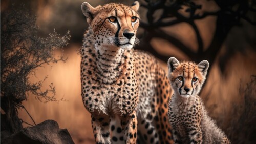 cheetah cheetah cub 3840x2740 11410