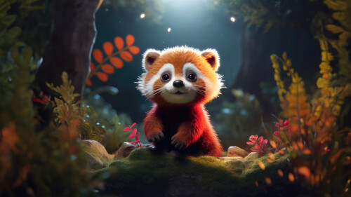 red panda adorable 3840x2160 12437